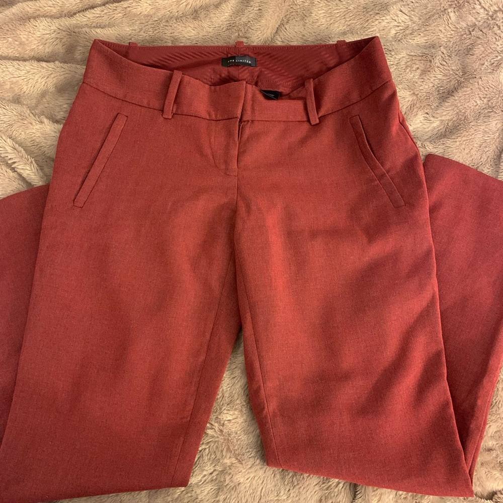 Clearance THE LIMITED RUST COLORED PANTS SIZE 2 BACK AND SIDE POCKETS